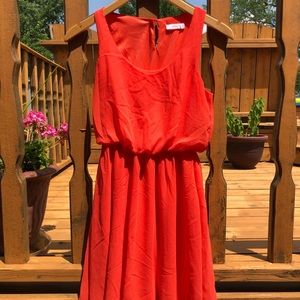 Tank orange dress